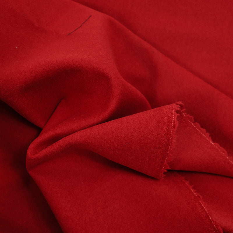Velours de laine mélangée rouge