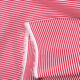 Striped polyester 2mm red white background