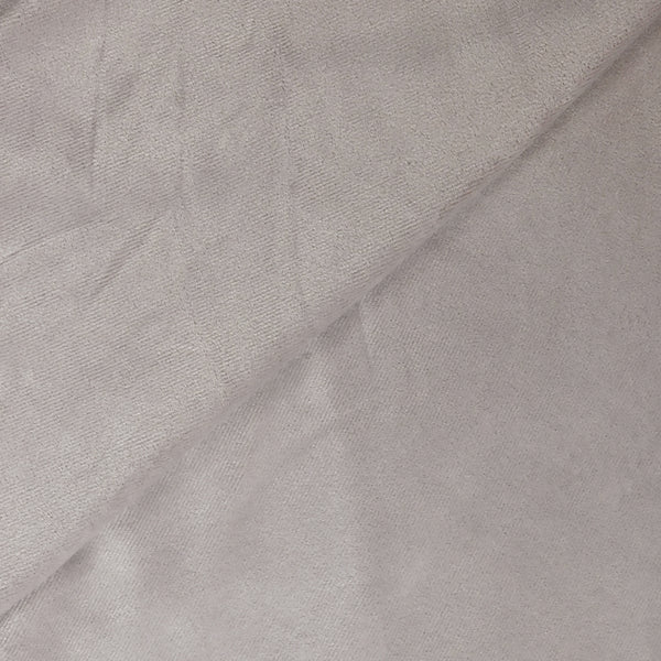 Jersey polyester en velours ras tout doux gris