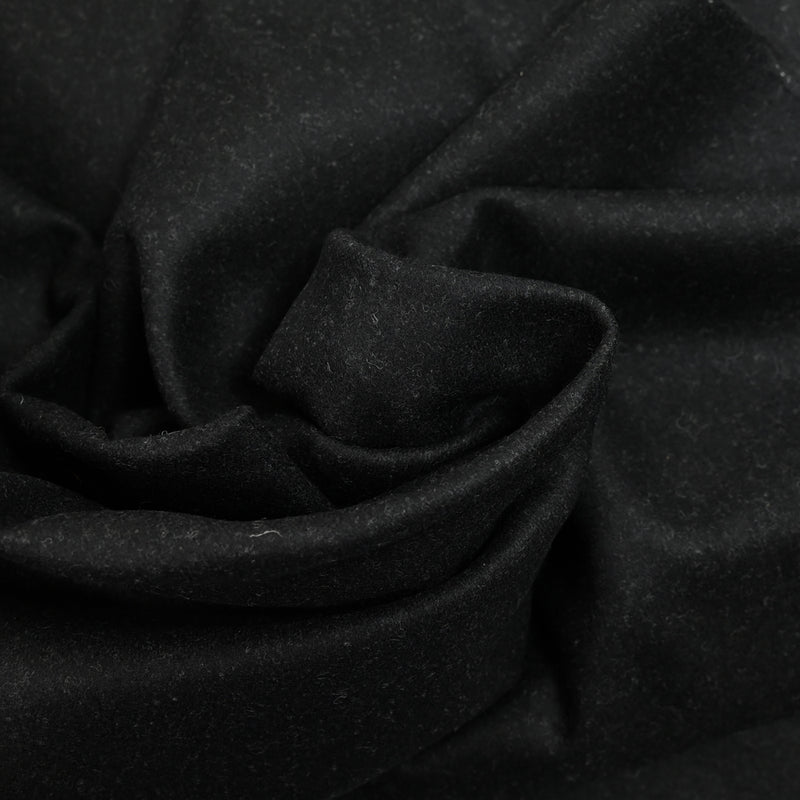 Velours de laine mélangée jarré noir sombre