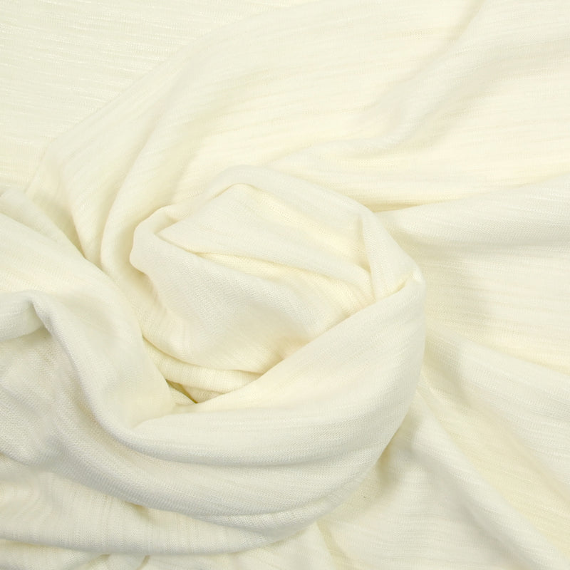 Jersey de polyviscose blanc cassé