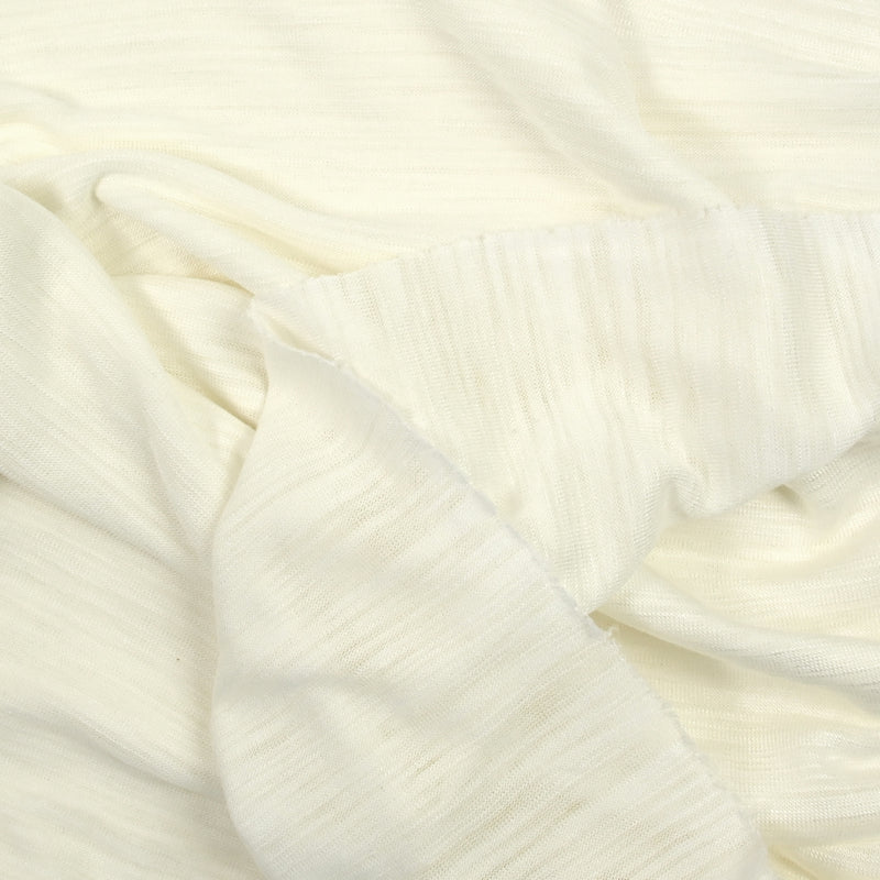 Jersey de polyviscose blanc cassé