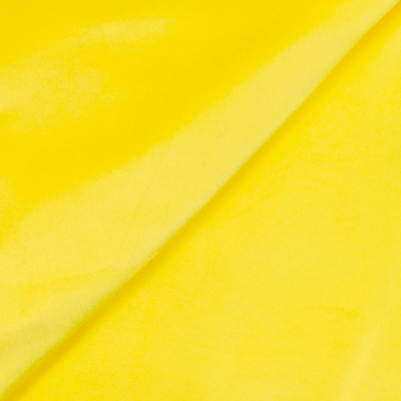 Jersey polyester en velours ras tout doux mimosa