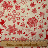 Fondo de beige mágico de Navidad impreso de Policotton