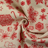Fondo de beige mágico de Navidad impreso de Policotton