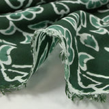 Coton batik imprimé Agra fond vert foncé