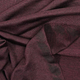Jersey de polyester prune chiné
