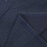 Velours de coton ras sergé bleu foncé denim