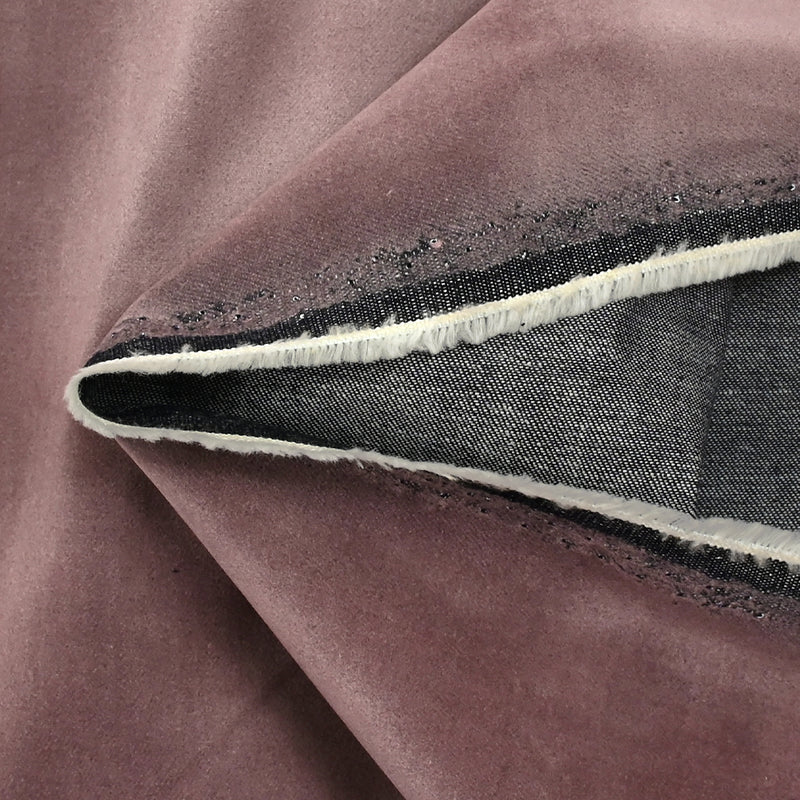 Jean's velours ras de coton vieux rose