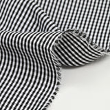 Polyester Vichy 2 mm white and black