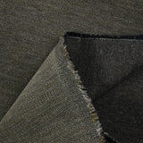 Velours de coton ras kaki et gris