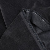 Liquorice short cotton velvet