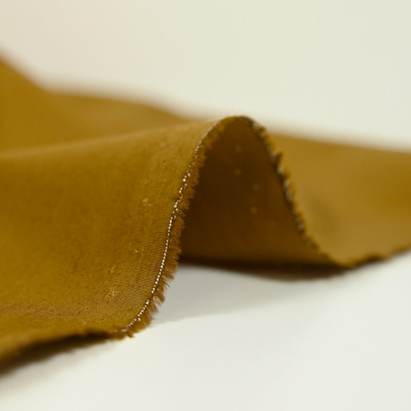 Popeline de coton unie rouille