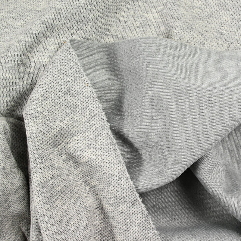 Jersey de polycoton envers piqué gris