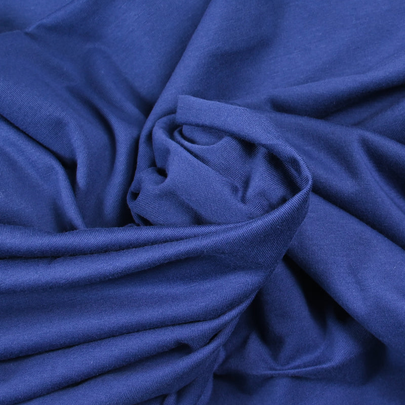 Jersey de coton bleu