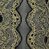 Martina polyester lace pale yellow black background
