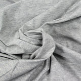 Jersey de coton fin gris chiné