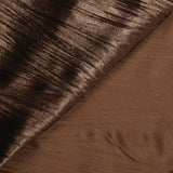 Jersey velours plissé marron