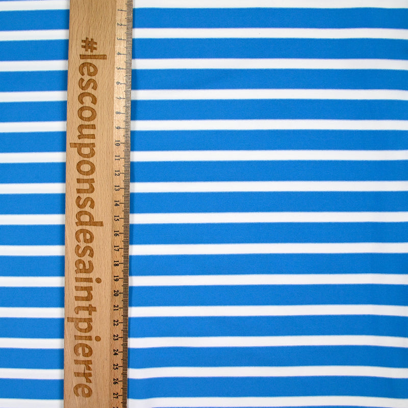 Jersey de polyester 15 mm bleu