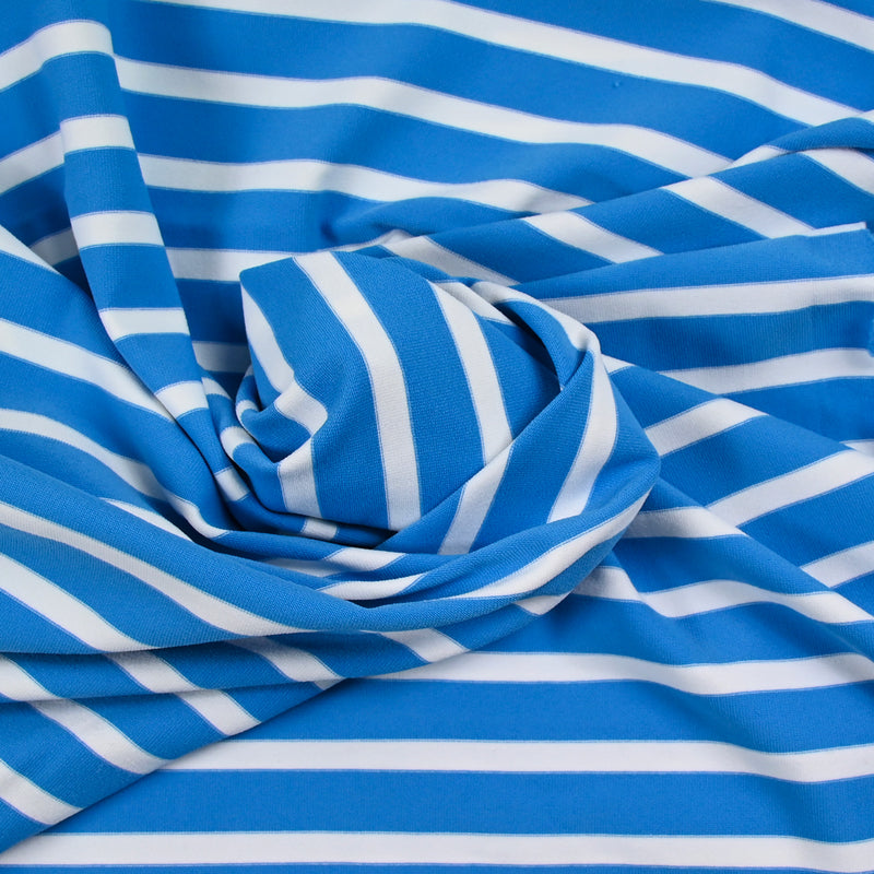 Jersey de polyester 15 mm bleu