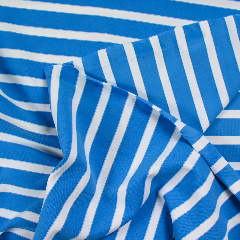 Jersey de polyester 15 mm bleu