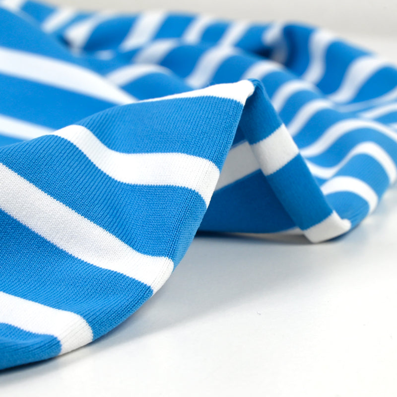 Jersey de polyester 15 mm bleu