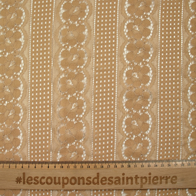 Dentelle polyester Lucia beige