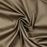 Satin de coton élasthanne fin grège