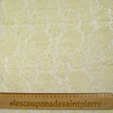 Dentelle polyester Ximena jaune pâle