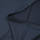 Satin de coton élasthanne fin bleu nuit