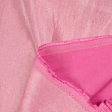 Crêpe irisé polyester rose