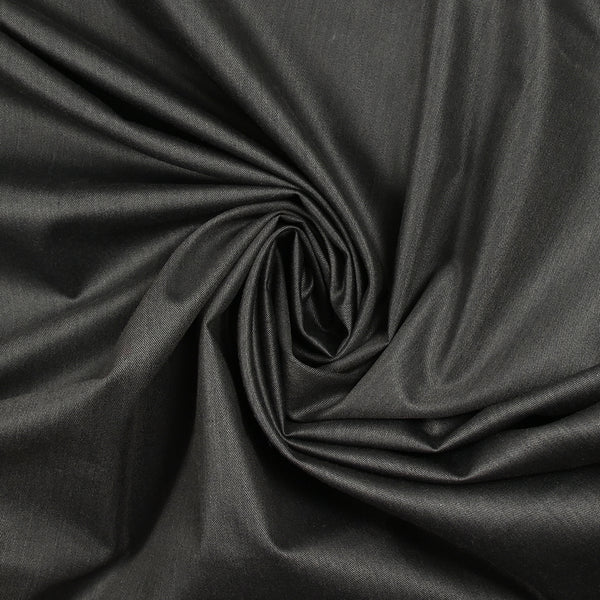 Twill de polyviscose ciré anthracite