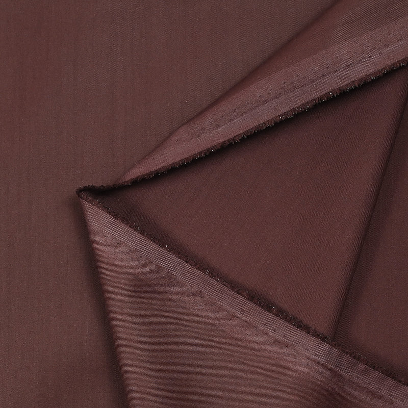 Twill de polyviscose ciré lie de vin