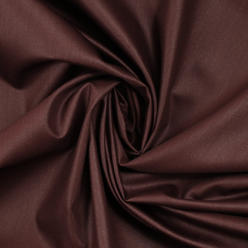 Twill de polyviscose ciré lie de vin