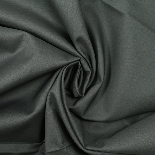 Batiste de coton gris anthracite
