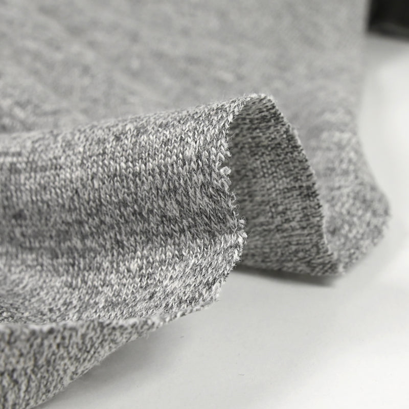 Jersey de coton chiné gris