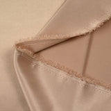 Heavy satin crepe rosé champagne