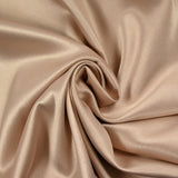 Heavy satin crepe rosé champagne