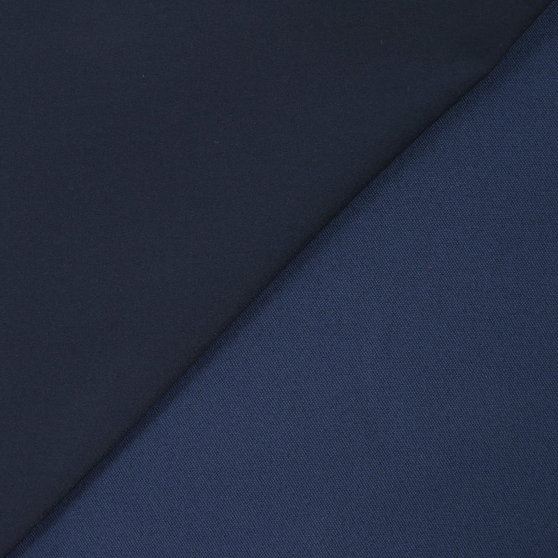 Sergé de polyester élasthanne fantaisie bleu nuit