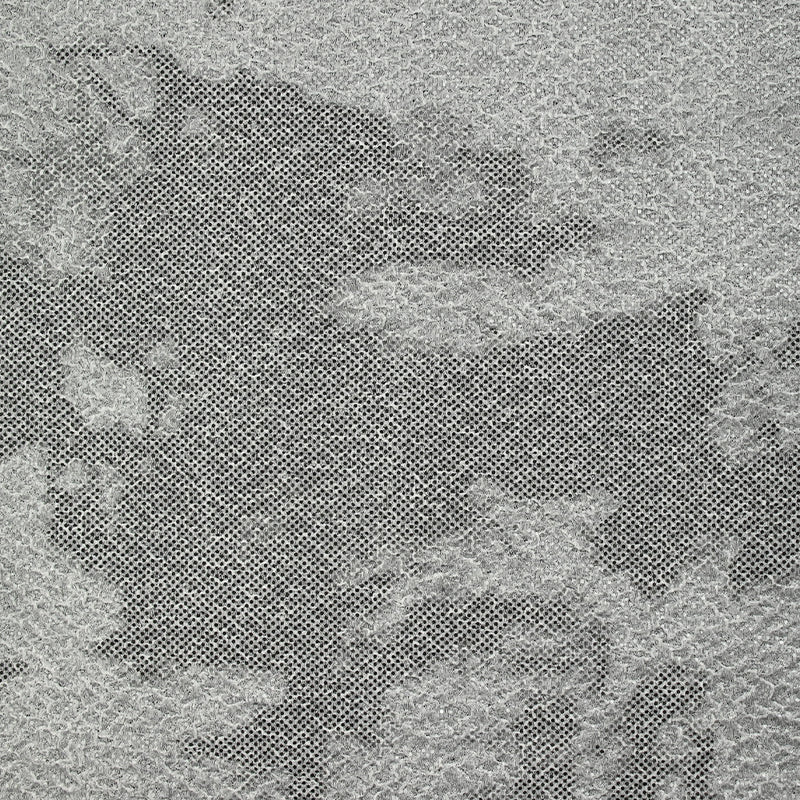 Maille texturée imprimée terre en pointillé fond gris