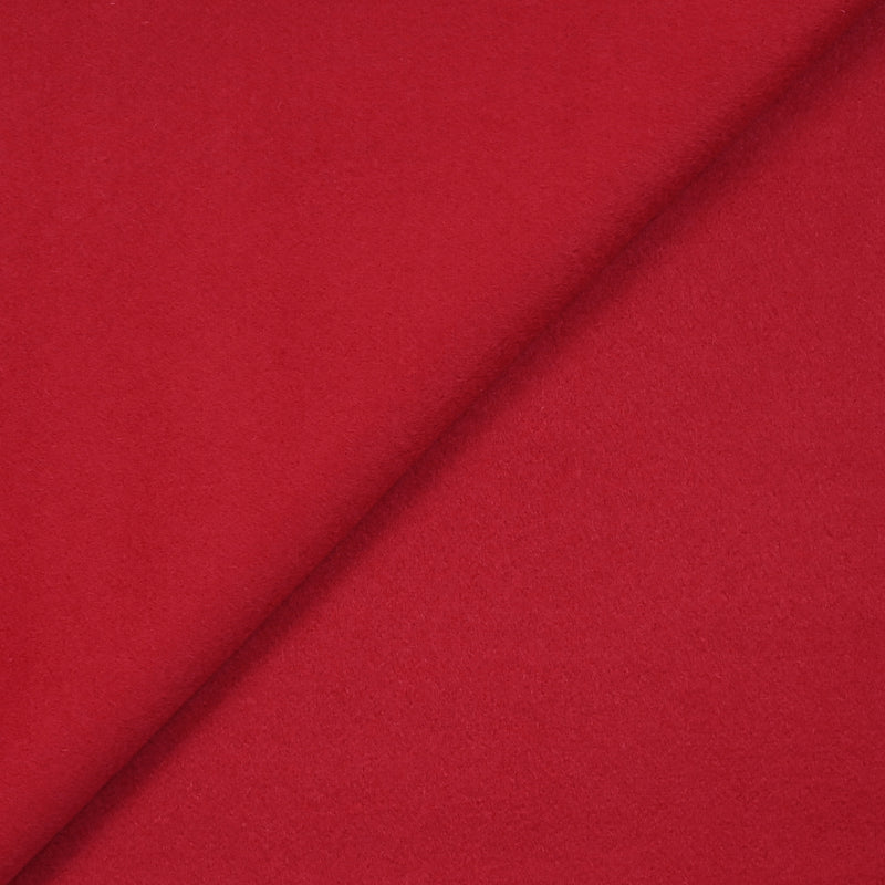 Velours de laine et cachemire rouge