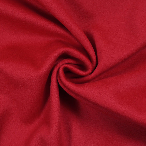 Velours de laine et cachemire rouge