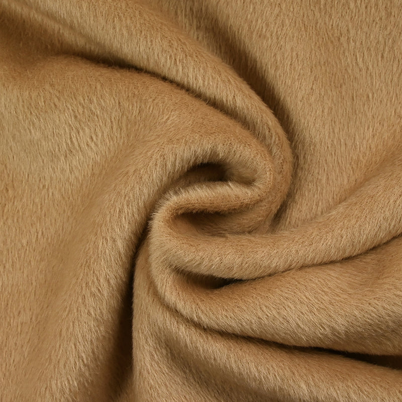 Fausse fourrure Carmen poil ras camel
