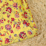 Crêpe de chine Claudia fond jaune