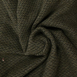 Velours de laine mélangée zigzag kaki
