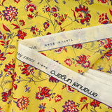 Crêpe de chine Claudia fond jaune