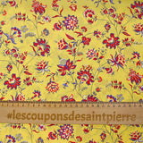 Crêpe de chine Claudia fond jaune