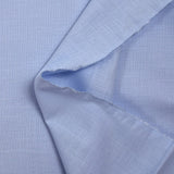 Coton tissé aspect lin bleu layette