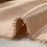 Heavy satin crepe rosé champagne