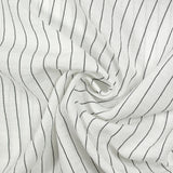 Étamine de polyester rayures Sabrina fond blanc